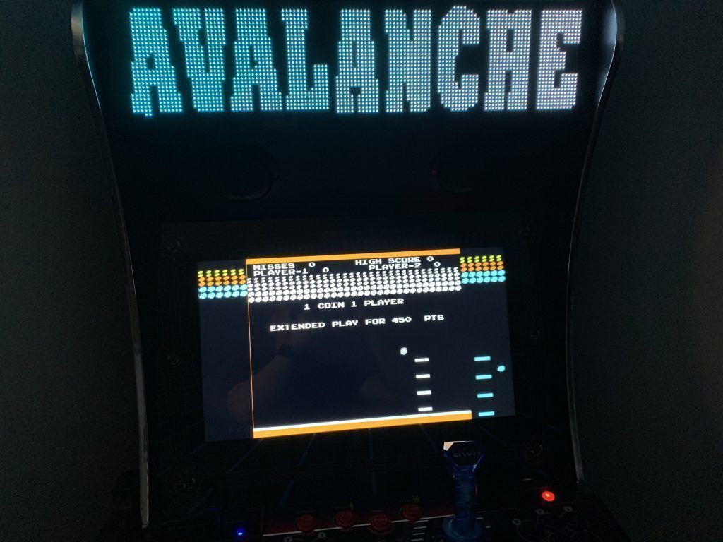Avalanche running on the Legends Ultimate with Pixelcade.
