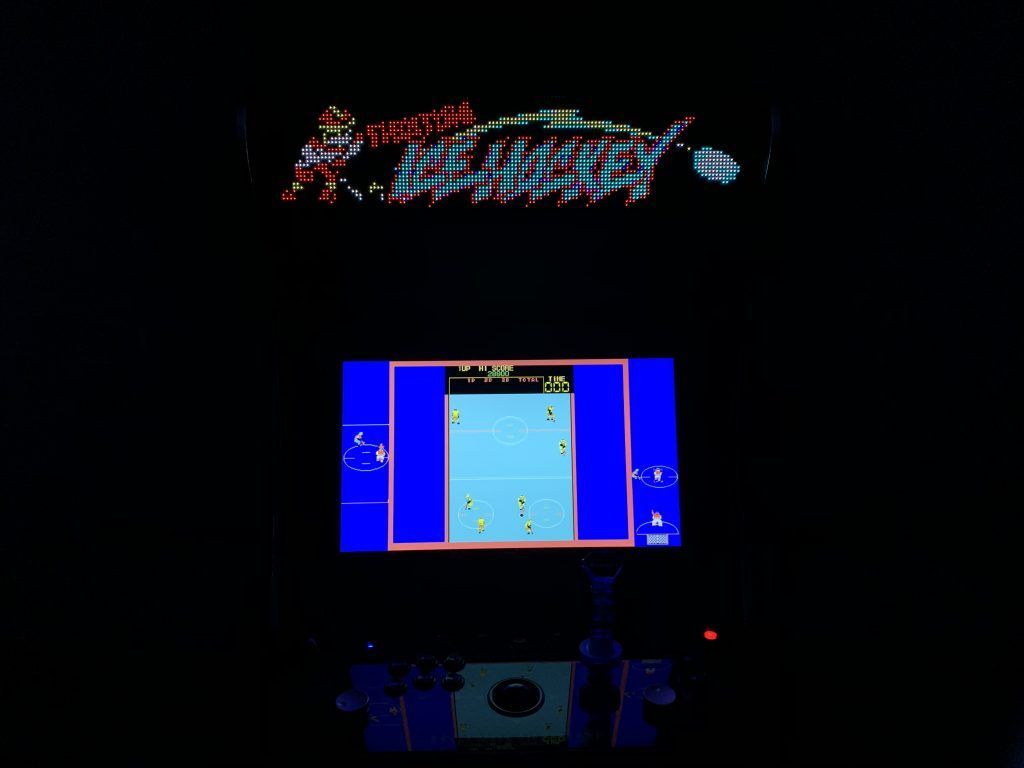 Fighting Ice Hockey running on the Legends Ultimate with Pixelcade