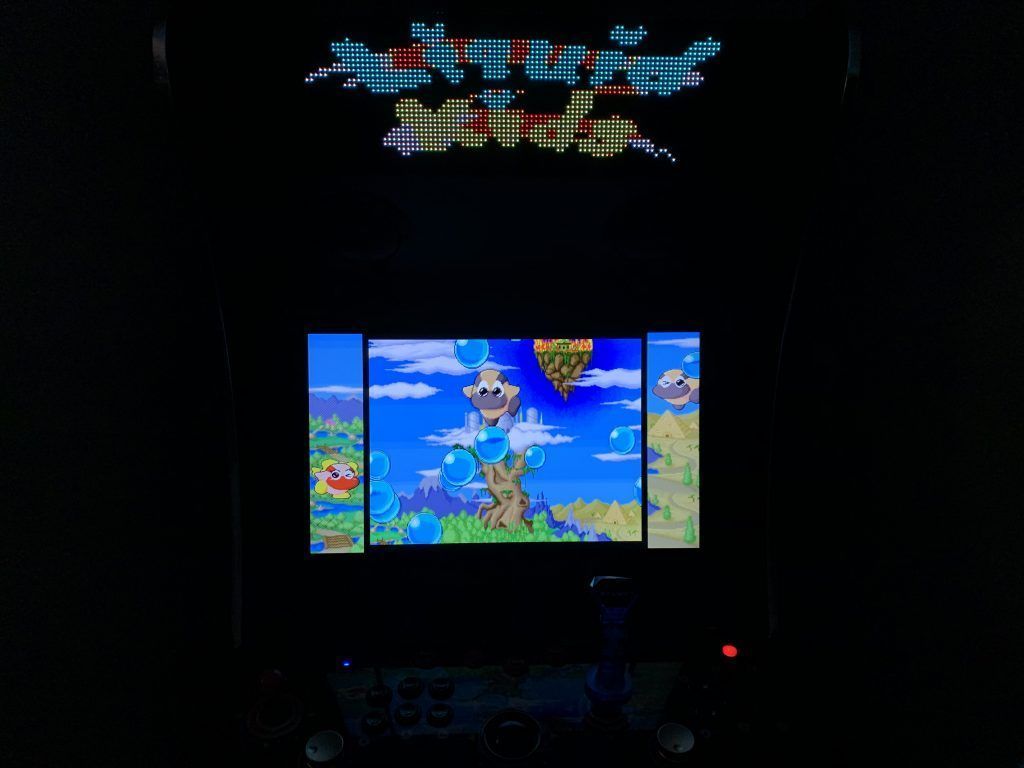 Liquid Kids running on the Legends Ultimate with Pixelcade/BitPixel and PixelcadeX app