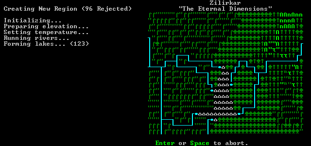 Even though it's getting a graphical overhaul soon, Dwarf Fortress gained its fame looking like this.
