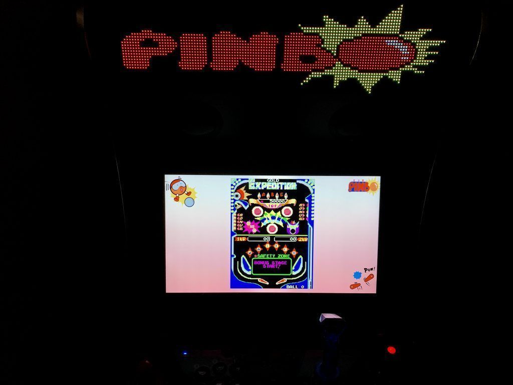 Pinbo on the Legends Ultimate running PixelcadeX
