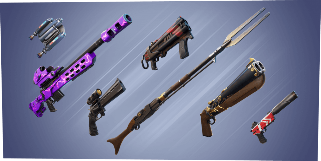 The latest Fortnite weapons