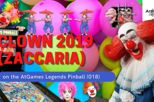 Gameplay video of Clown 2019 (Zaccaria) on the AtGames Legends Pinball (018)
