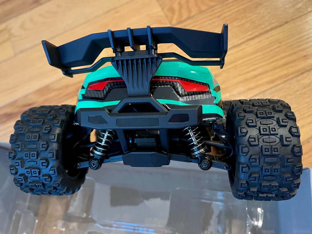 A close-up rear view.