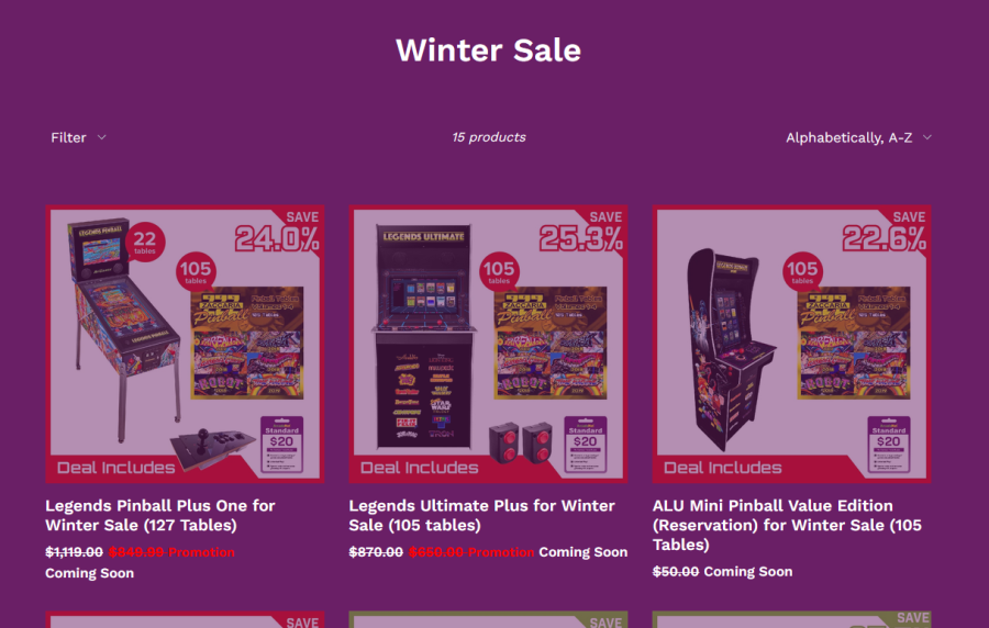 AtGames Winter Sale for home arcade products is November 12 - 15, plus other news on videos and events