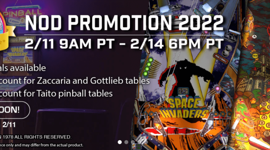 Big savings on home arcade products now through Monday, February 14, 2022