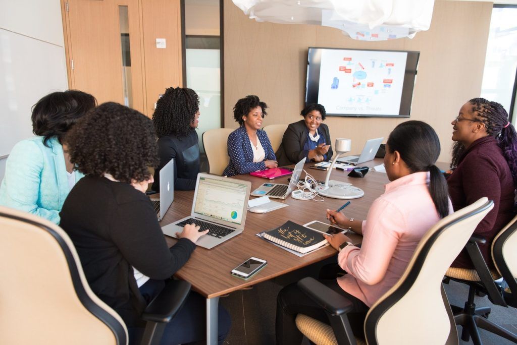 People around a boardroom table