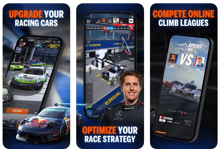 GT Manager app screen collage