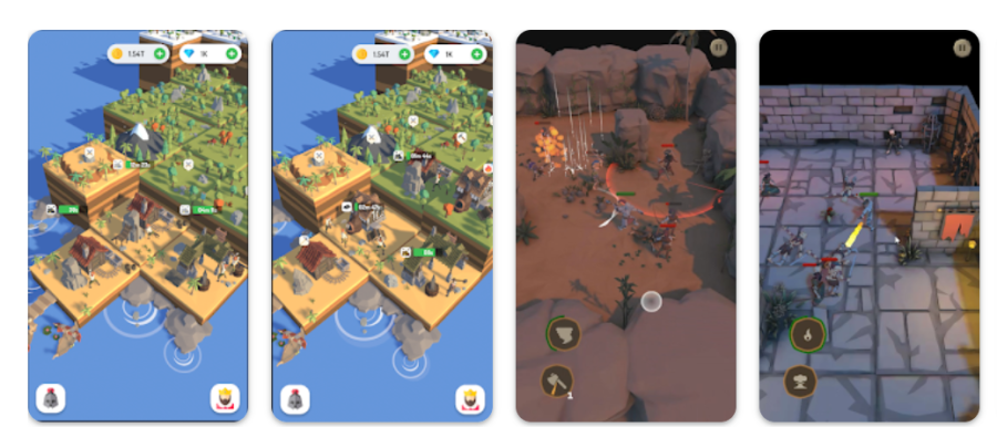 The Hunt for Epic Treasure Android version screenshot collage
