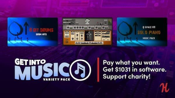 Get into music making Humble Bundle collage!