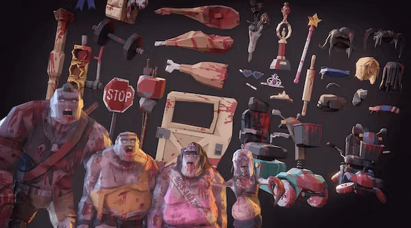 POLYGON - boss zombies asset collage