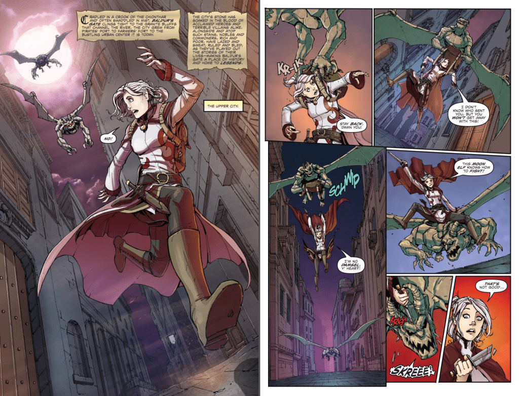 Legends of Baldur's Gate comic excerpt