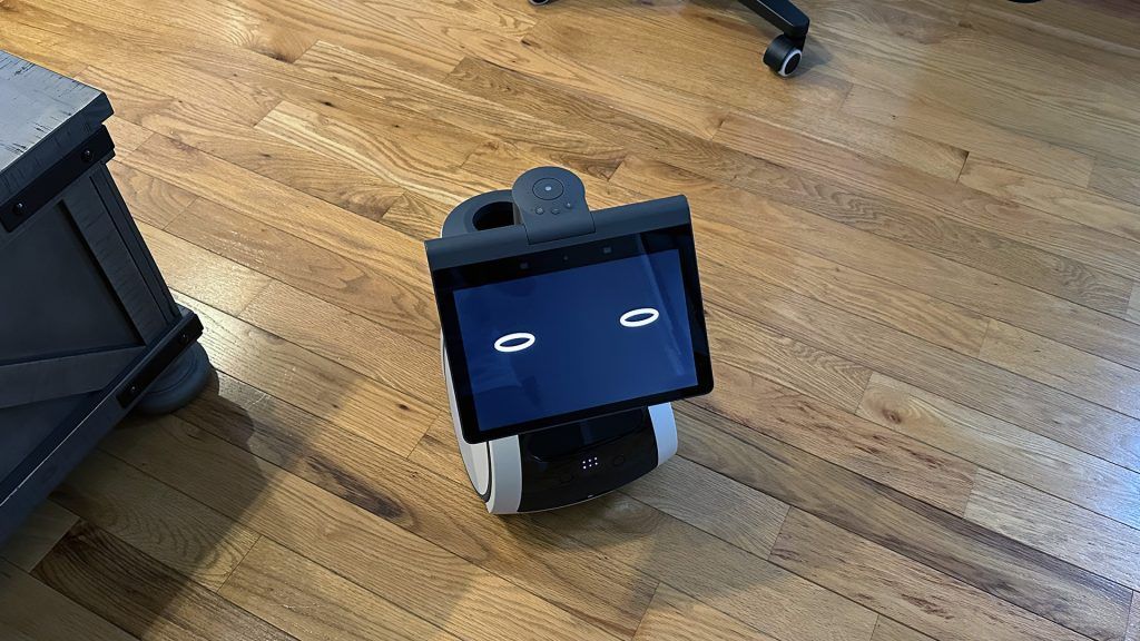 Amazon Astro on a wood floor