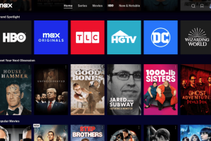 Max streaming service menu
