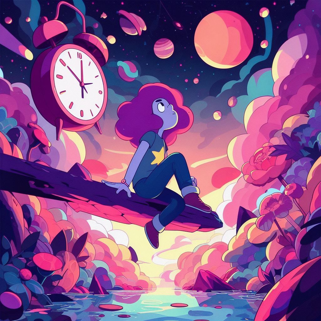 Steven Universe Adventure Time artwork - Generated with AI