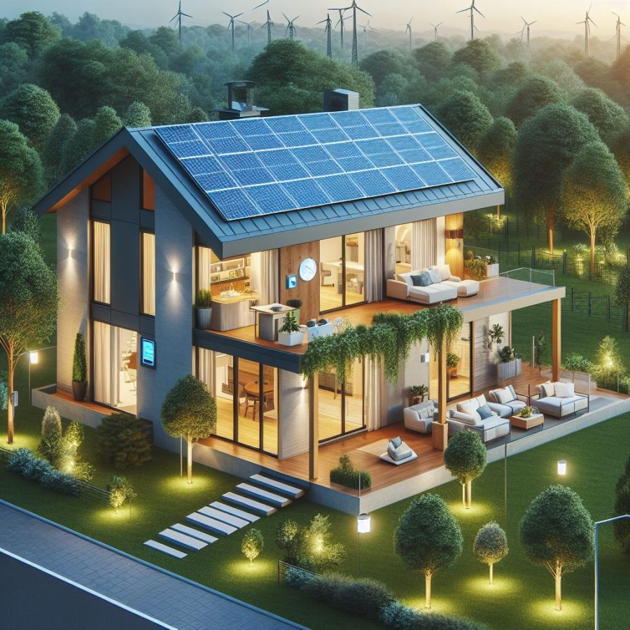 energy efficient home - Generated with AI