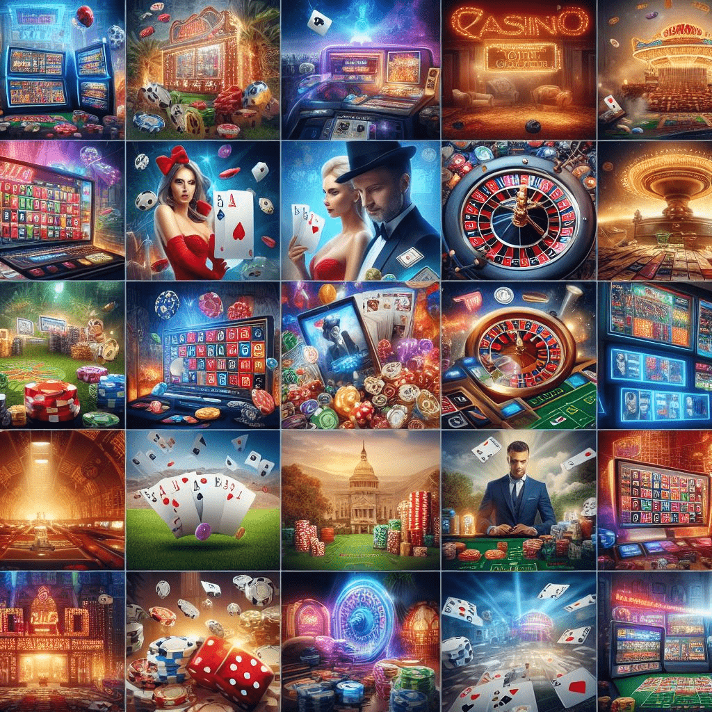online casino game playing - Generated with AI