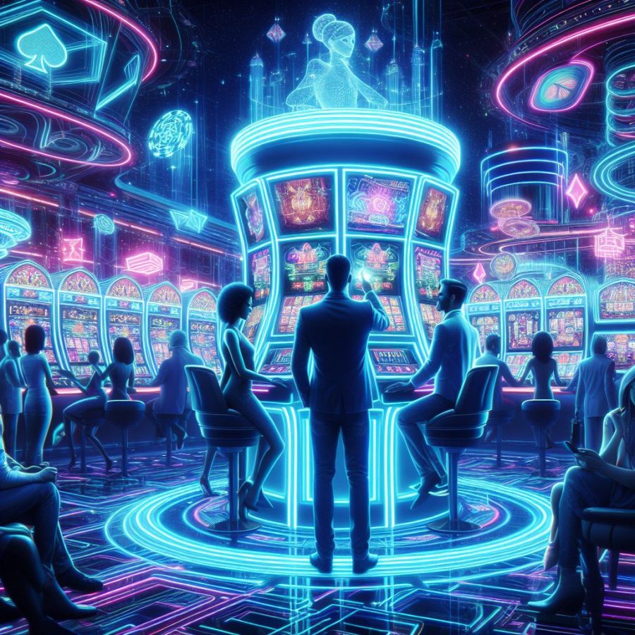 Casino og teknologi - Generated with AI