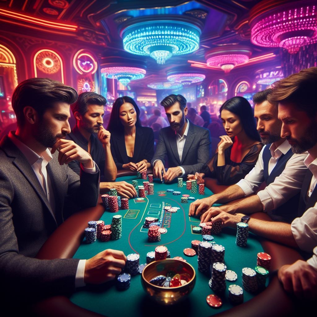 bankroll management in a casino - Generated with AI