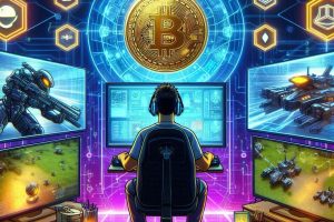 cryptocurrency and video games - Generated with AI