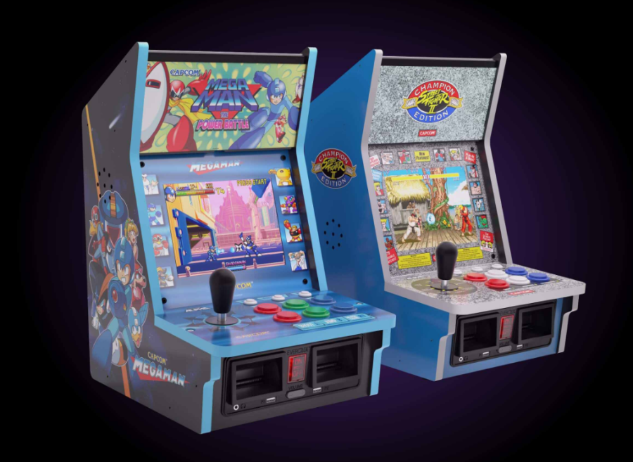 Evercade Alpha Mega Man Bartop Arcade and Alpha Street Fighter Bartop Arcade