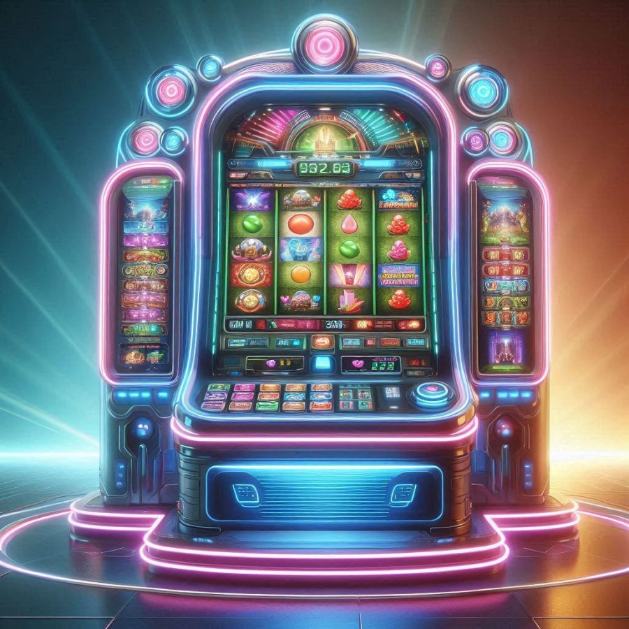 a state of the art digital slot machine - Generated with AI