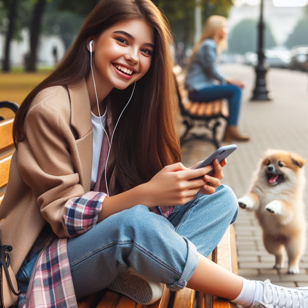 calling on a smartphone - Generated with AI