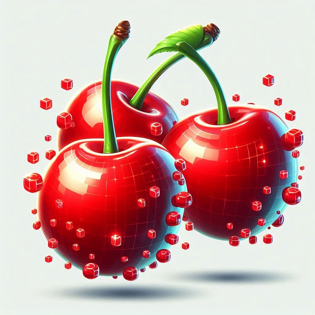 3 digital cherries