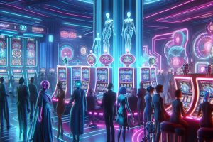 a modern casino that would not be out of place in the matrix - Generated with AI
