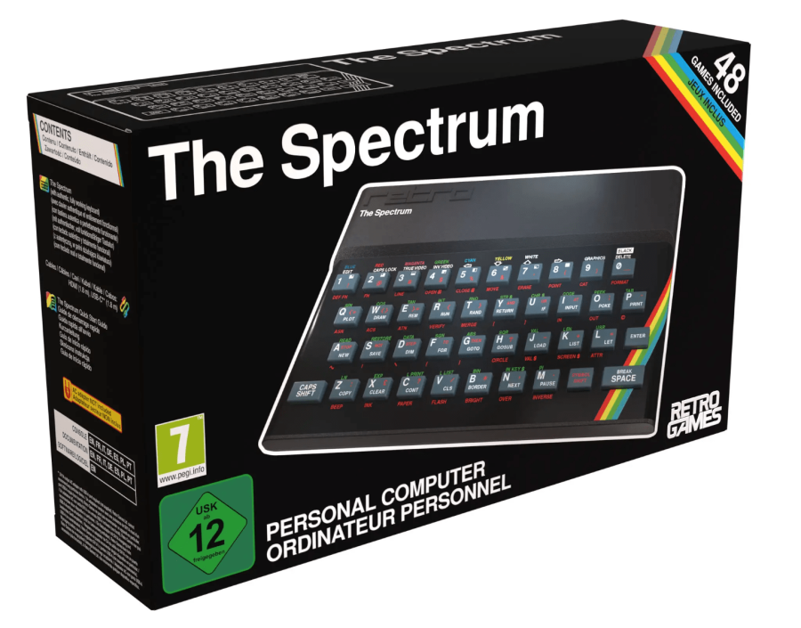 The Spectrum box front view