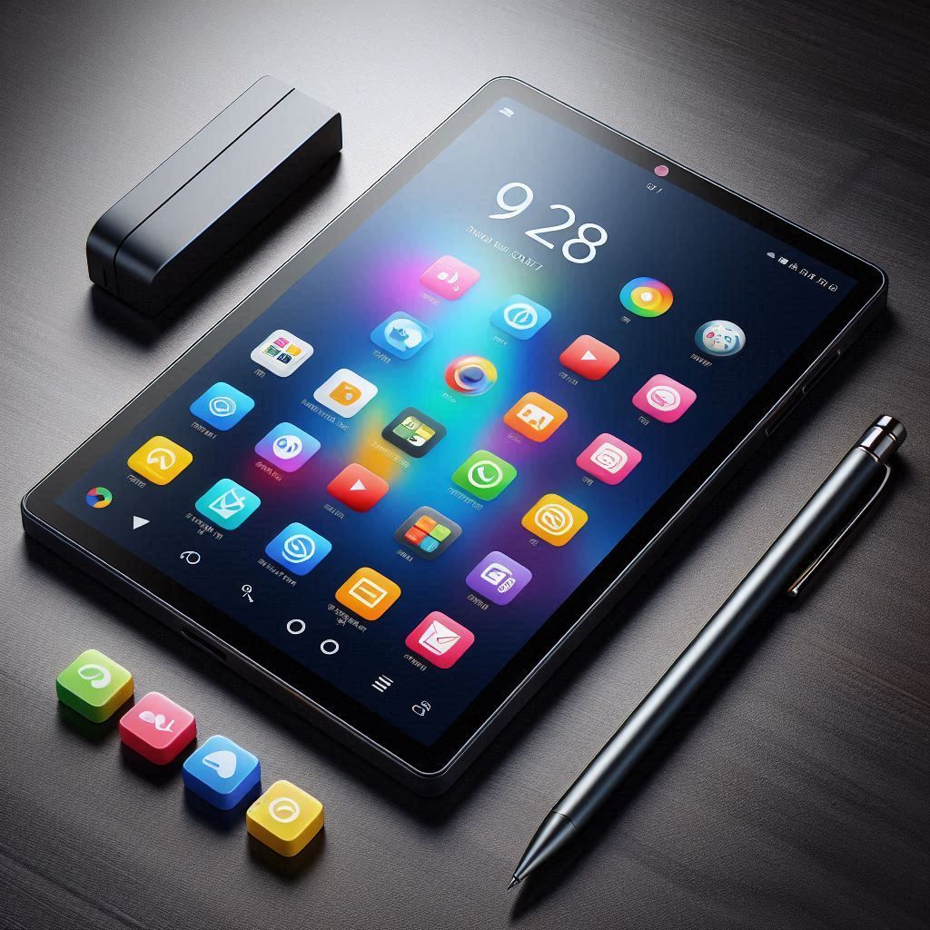 a touchscreen tablet - Generated with AI