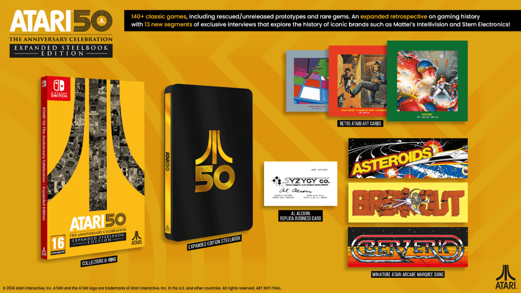 Atari 50 The Anniversary Celebration Expanded Steelbook Edition
