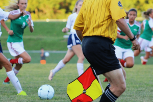 Girls football / soccer match