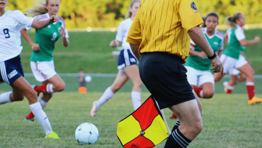 Girls football / soccer match