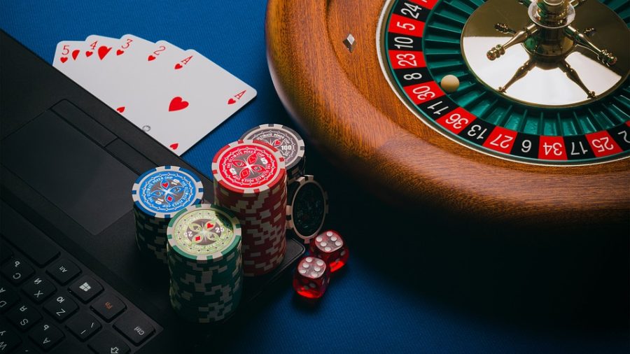 roulette wheel at a casino