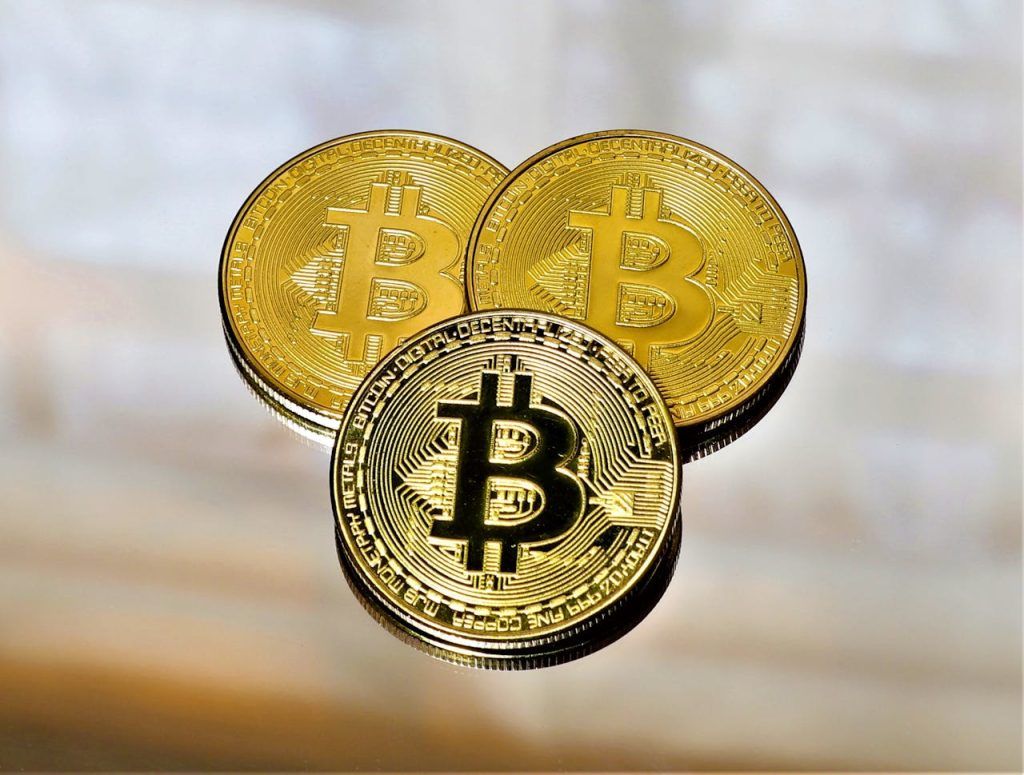 Cryptocurrency close-up