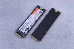 High Performance NVMe SSD on Gray Surface