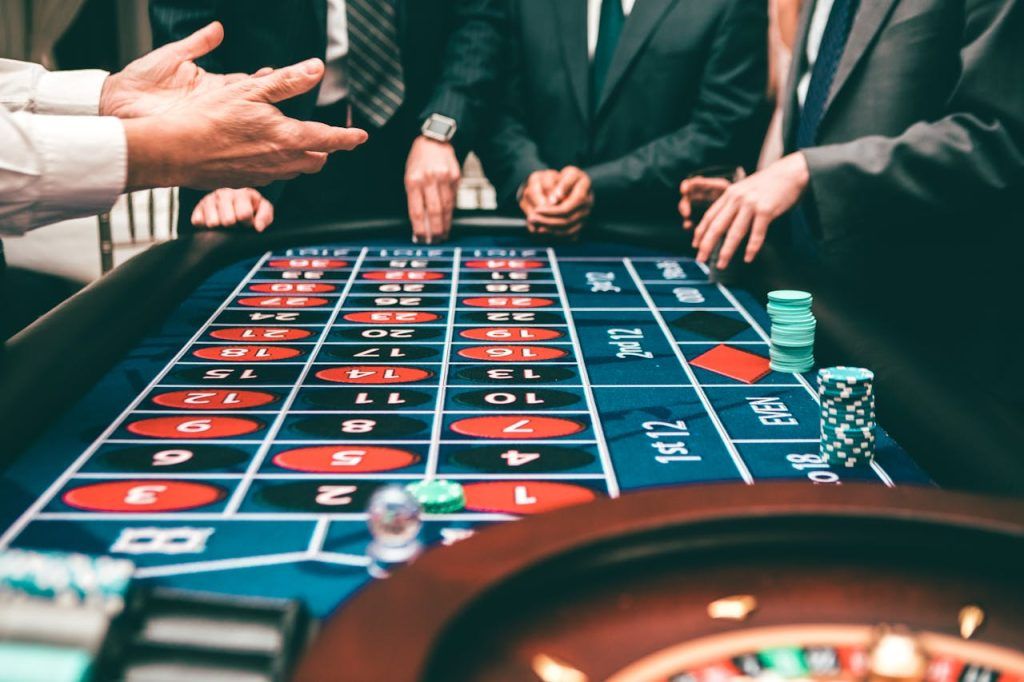 People playing roulette