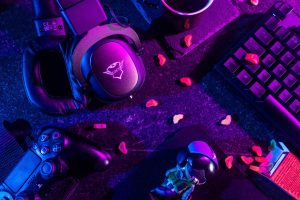 Flatlay of Gaming Equipment
