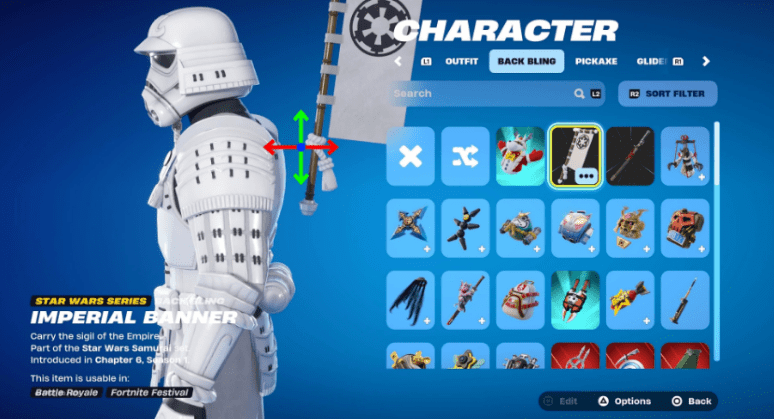 Fortnite Death Star Sabotage Event - Character Screen