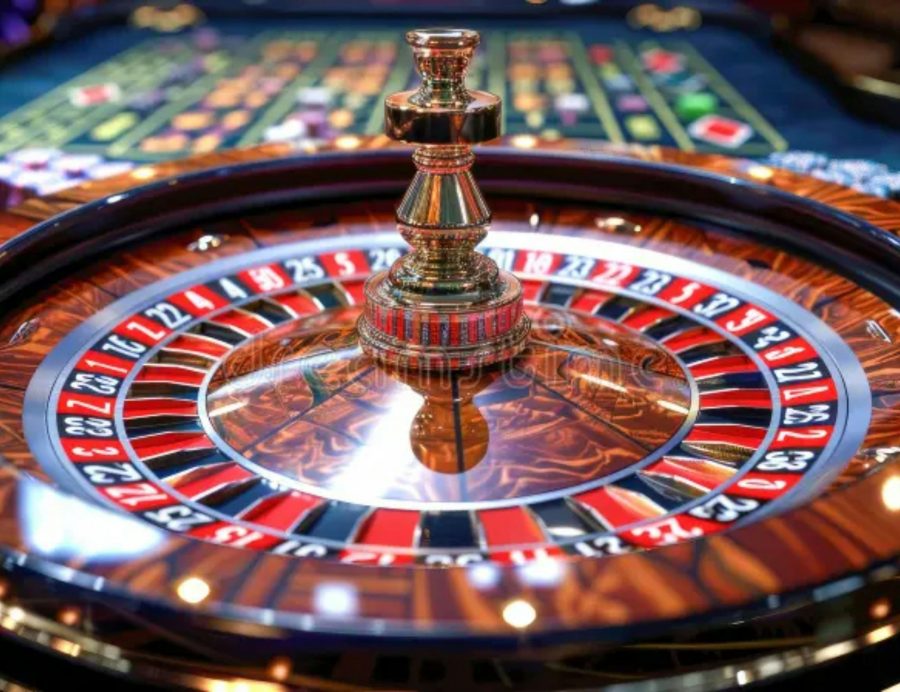 roulette wheel close-up