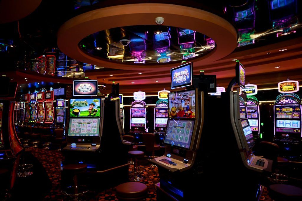 casino interior showing slots