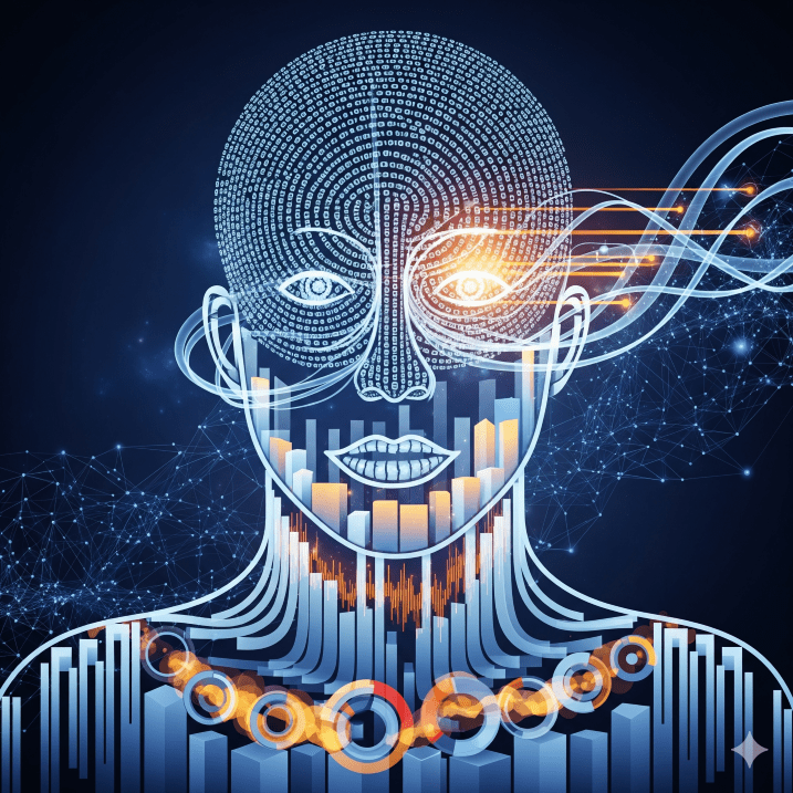 self portrait of typical data stream - Generated with AI