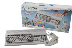 THEA1200 with gamepad, mouse, and box.