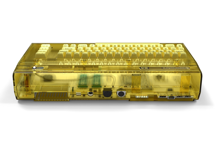 Commodore 64 Ultimate: Founders Edition - Rear showing ports.