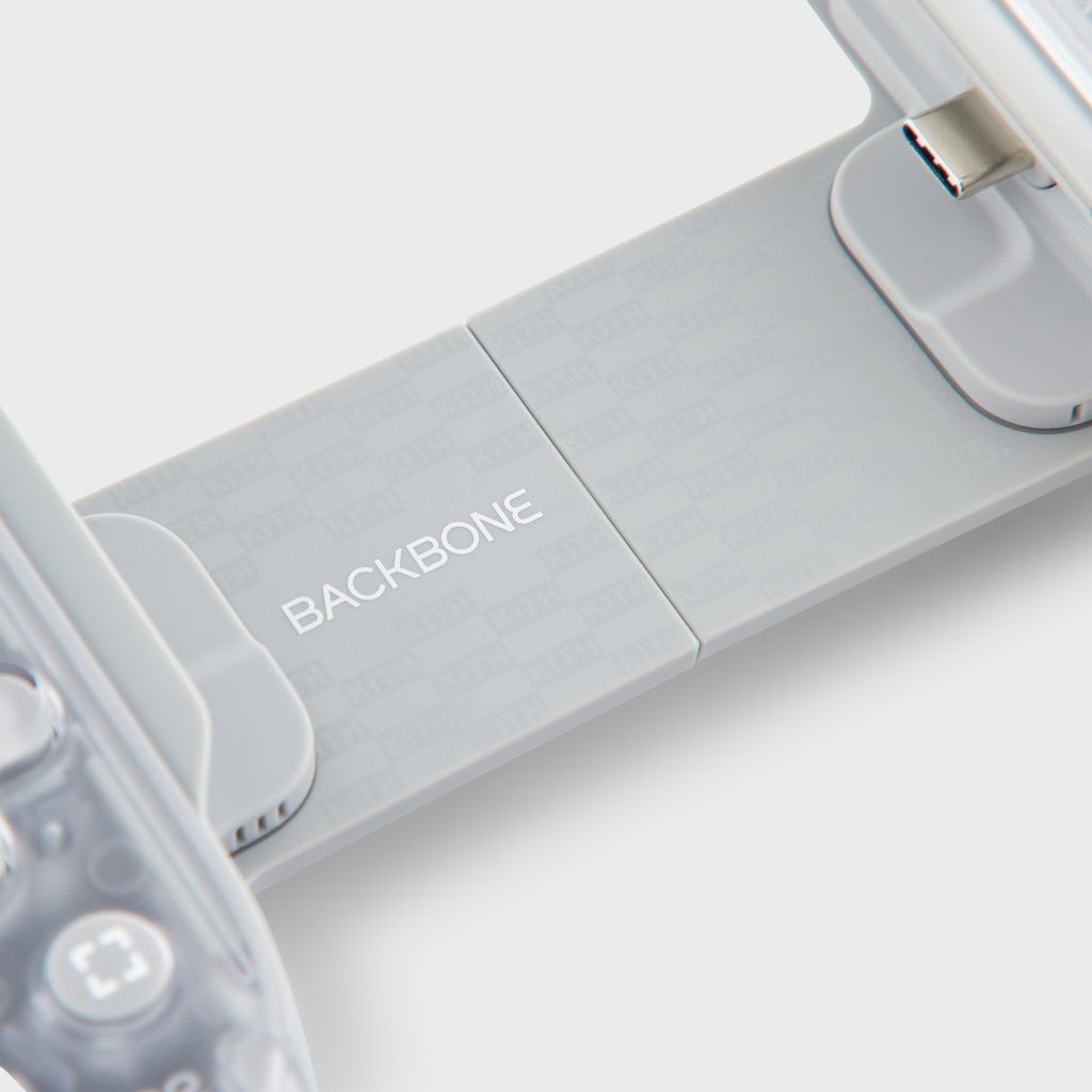Close-up of the interior of the Kith x Backbone Pro controller.