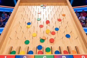 A Plinko game example.