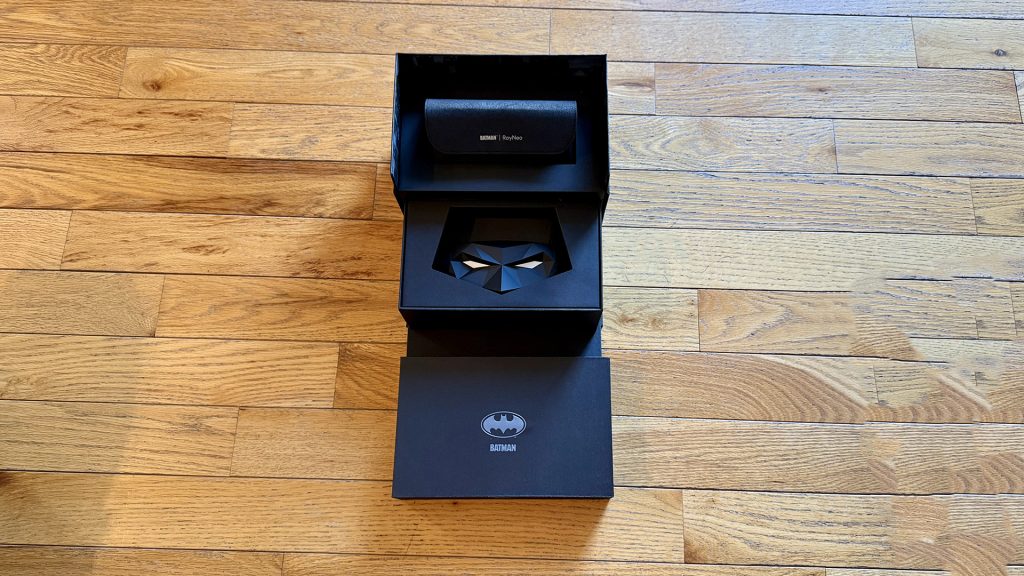 RayNeo Air 4 Pro AR glasses - first opening the box of the Batman edition.