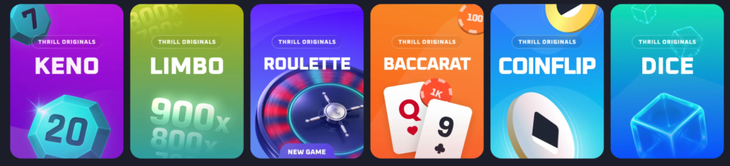 Thrill Casino games