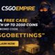 CSGOEmpire Promo Code “CSGOBETTINGS” – Free Case Up to 2050 Coins (2026)